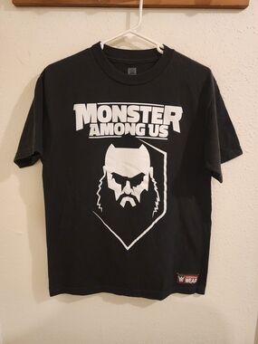 WWE Black Graphic Braun Strowman "Monster Among Us" Tee